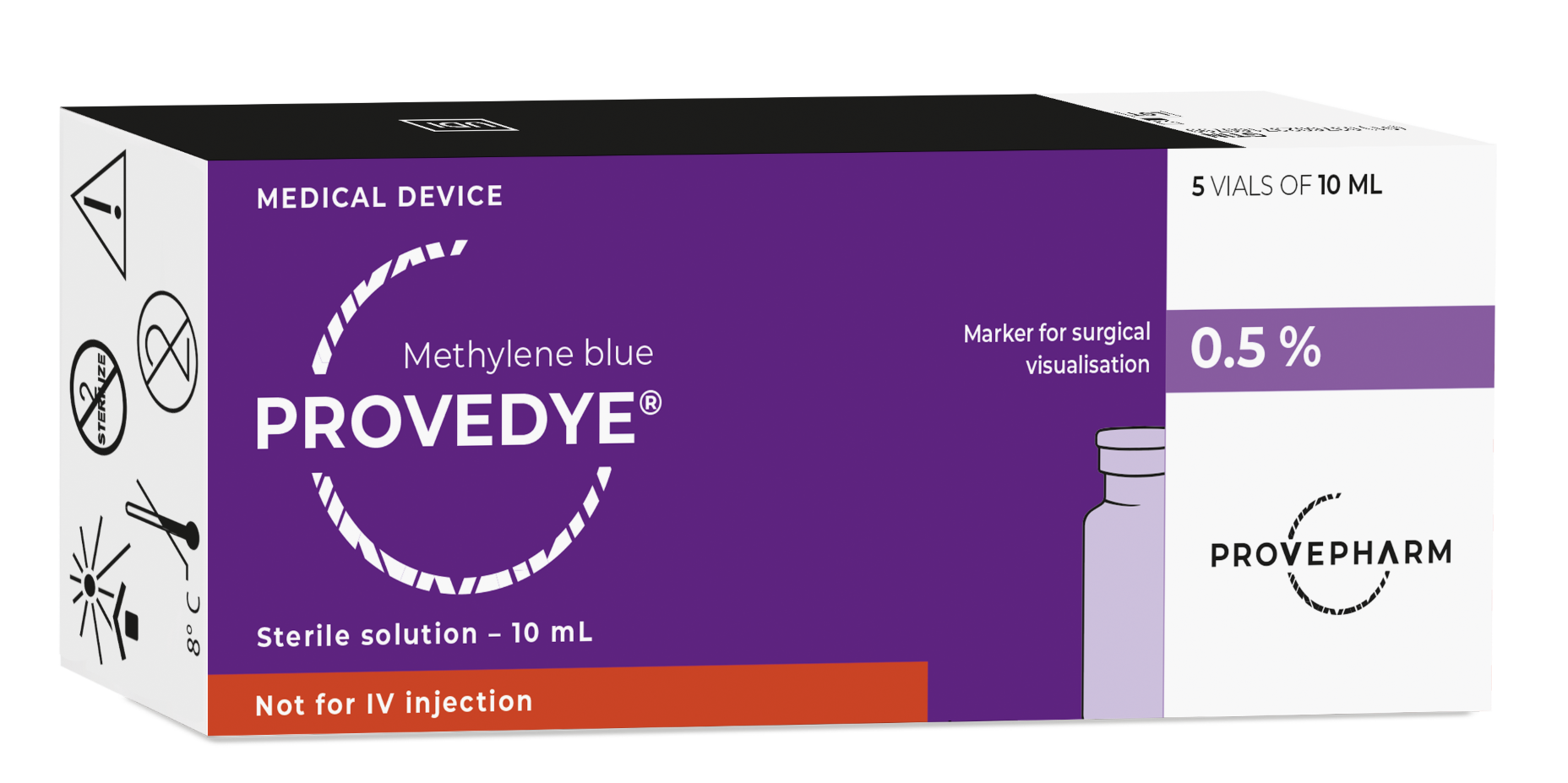 Provayblue Injection Provedye® 0.5% | Methylene Blue Medical Device Vial – Europe